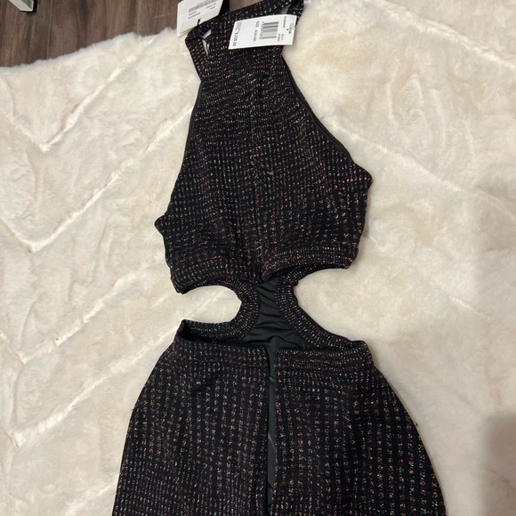 Misha dress in black midi length! Body hugging and beautiful cut outs! - Picture 4 of 5